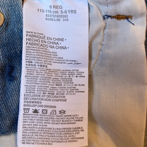 Levi’s Children’s Hello Kitty Overalls Size 6 REG - Picture 7 of 9